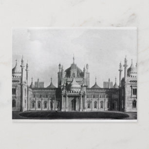 Het westfront van het Brighton Pavilion Briefkaart