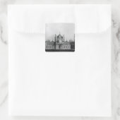 Het westfront van het Brighton Pavilion Vierkante Sticker (Tas)