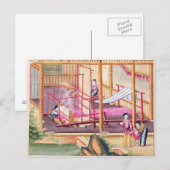 Het weven briefkaart (Voorkant / Achterkant)