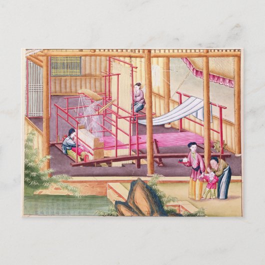 Het weven briefkaart (Voorkant)