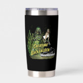 Het wezen van de Black Lagoon Geïsoleerde Tumbler Geïsoleerde Drinkbeker (Achterkant)