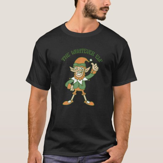 Het Whatever Elf Schattige Lelijke Kersttrui T-shirt (Voorkant)