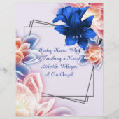 Het Whispering Angel Hoesje Persoonlijk Briefpapie (Achterkant)