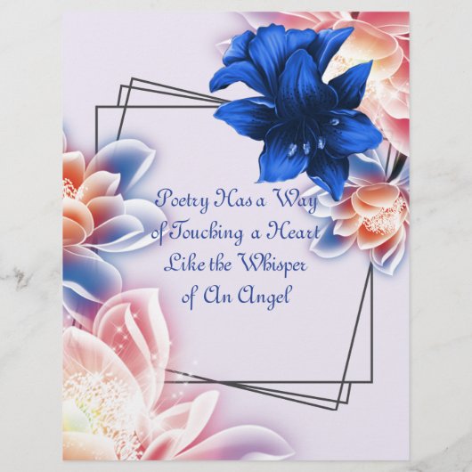 Het Whispering Angel Hoesje Persoonlijk Briefpapie (Achterkant)