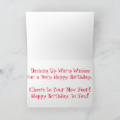 "Het White Starline Eetcafé" Verjaardagskaart Kaart (Binnen)