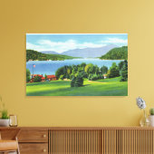Het Whiteface-meer op afstand Canvas Afdruk (Insitu (Woonkamer))