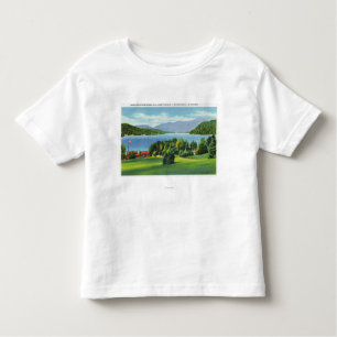 Het Whiteface-meer op afstand Kinder Shirts