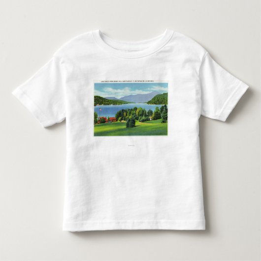 Het Whiteface-meer op afstand Kinder Shirts (Voorkant)