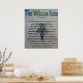 Het Wiccan Rede Canvas Poster (Keuken)