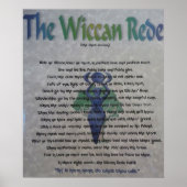 Het Wiccan Rede Canvas Poster (Voorkant)