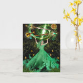 Het wiel van de Fortune Kaart (Gele Bloem)