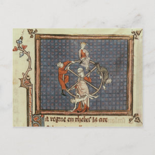 Het wiel van de Fortune, van de Moralize Briefkaart