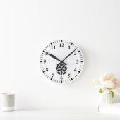 Het wiel van de gentiaan ronde klok (Huis)