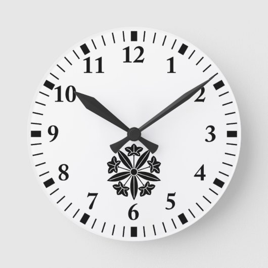 Het wiel van de gentiaan ronde klok (Voorkant)