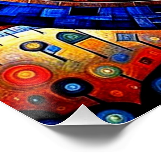 Het wiel van de tijd rolt aan perfect poster (Hoek)