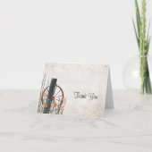 Het Wiel van de Wagen van het land - dank u Bedankkaart (Voorkant)