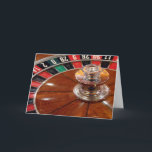 Het wielcasino van de roulette het gokken kaart<br><div class="desc">Het wielcasino van de roulette het gokken themawenskaart.
De de fotosjabloon van de douane voor Las Vegas themed huwelijkspartij,  verjaardagen,  vakanties,  reizen,  zaken en meer.
Voeg uw eigen tekst toe.</div>
