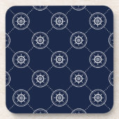 Het wielpatroon van de kapitein bier onderzetter (Voorkant)