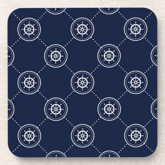 Het wielpatroon van de kapitein bier onderzetter (Voorkant)