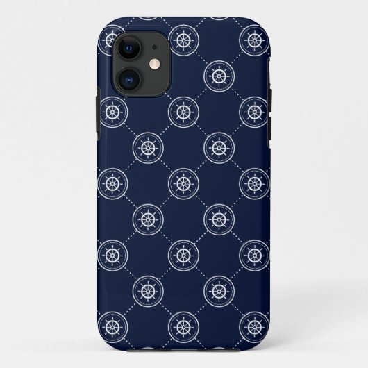 Het wielpatroon van de kapitein Case-Mate iPhone case (Achterkant)