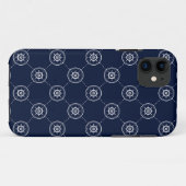 Het wielpatroon van de kapitein Case-Mate iPhone case (Achterkant (horizontaal))