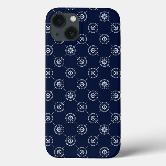 Het wielpatroon van de kapitein Case-Mate iPhone case (Achterkant)