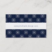Het wielpatroon van de kapitein visitekaartje (Achterkant)