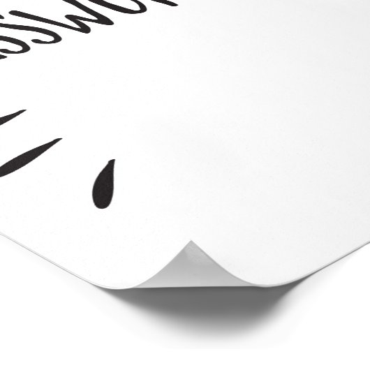 Het WiFi-wachtwoord is: Poster (Hoek)