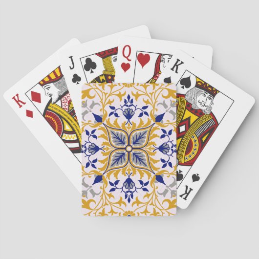Het wijnpatroon van William Morris  Pokerkaarten (Achterkant)