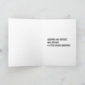 Het wijze wenskaart van de Uil Bedankkaart (Binnen)