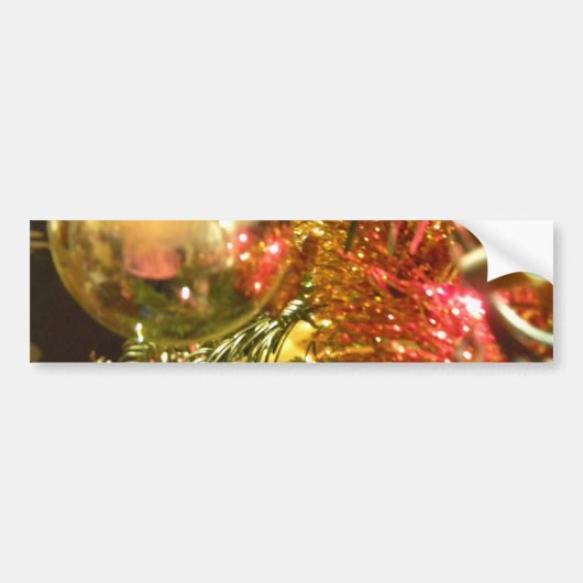 Het wijzen van op Kerstmis Bumpersticker (Voorkant)