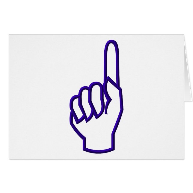 Het wijzen van vinger/hand (Voorkant Horizontaal)