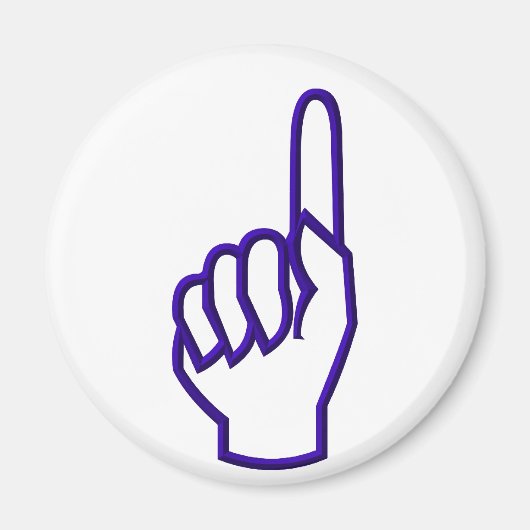 Het wijzen van vinger/hand magneet (Voorkant)