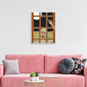 Het wil in verschrikkelijke kunst komen canvas afdruk (Insitu (Woonkamer))