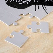 Het Wild Minimalist Line Art Horse Legpuzzel (Zijkant)