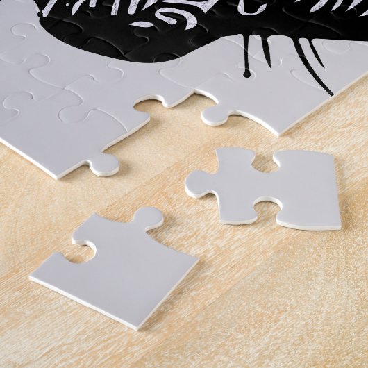 Het Wild Minimalist Line Art Horse Legpuzzel (Zijkant)