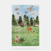 Het Wilde Leven van Bosdieren Acryl Bord (Voorkant)