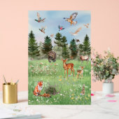 Het Wilde Leven van Bosdieren Acryl Bord (Huwelijk)