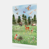 Het Wilde Leven van Bosdieren Acryl Bord (Hoek)