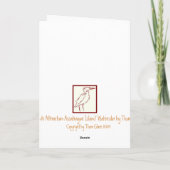 Het wilde paard van Assateague Island Kaart (Achterkant)