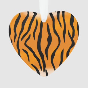 Het wilde Patroon van de Strepen van de Tijger Ornament