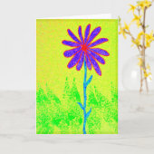 Het wilde wenskaart van de Bloem Kaart (Gele Bloem)