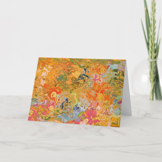 Het wilde Wenskaart van het Tapijtwerk van de Ziel Kaart (Voorkant)