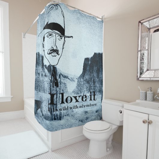 het wilde westen douchegordijn (In situ)