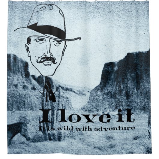 het wilde westen douchegordijn (Voorkant)