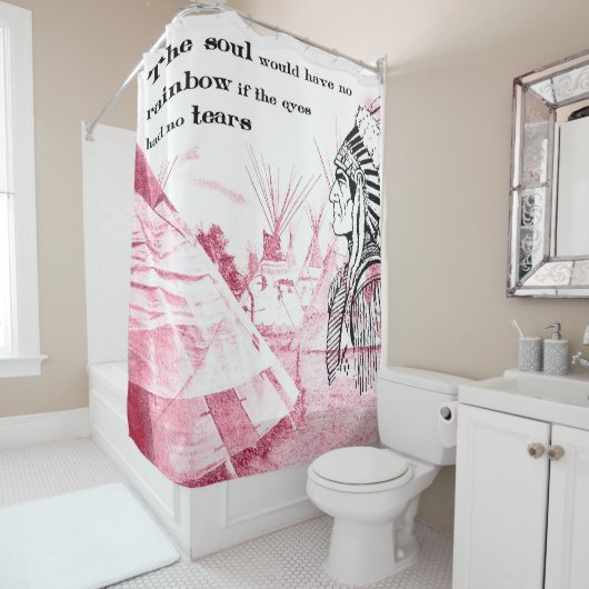 het wilde westen douchegordijn (In situ)