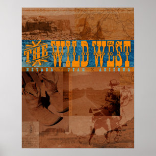 Het wilde westen: Nevada, Utah, Arizona - Poster