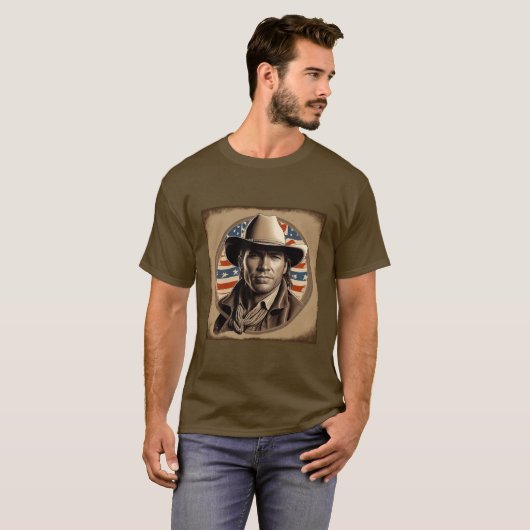 Het wilde westen t-shirt (Voorkant volledig)