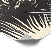 Het Wilde Westen zwart-wit kunst Poster (Hoek)