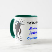 Het wilde zijmasker mok (Voorkant links)